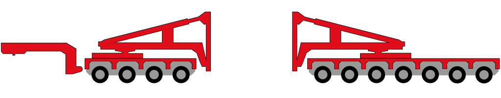 Moduuliakselit adaptereilla